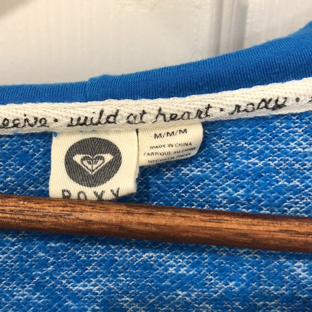 Roxy Size Medium Blue Zip Up Jacket - image 3